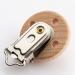 Schnuller Clip Set - 10pc Wooden Nipple Holders & Dummy Clips for Kids | DIY Pacifier Closure Chains | Perforated Wood Color - Buy Online on GoSupps.com