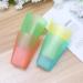 COHEALI Stackable Kids Cups 4Pcs - Plastic Sippy Cups for Baby Feeding - Water Straws Drinking Tumblers for Children - Random Color - Buy Online on GoSupps.com