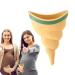Female Urinal - Spill Proof Female Urinal Device for Women Standing Up to Pee - Travel Urinal for Female Pee Funnel Reusable Women Pee Cup for Hiking Camping Picnic Dtt Conch Shape + Stability Ring Light Yellow