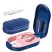 Tablet divider for all tablets tablet cutters for small & large pills 2 in 1 tablets Schneider & storage compartment and blades tablet splitters pills cutter tablet divider blue