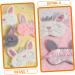 Buy Bunny Ears Sleep Eye Masks 3 Pack Plush Rabbit Ear Blindfolds for Comfortable Sleep | International Shipping - Buy Online on GoSupps.com