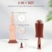Vicloon 3 in 1 Baby Bottle Brush Set - Silicone Teat Cleaner & Straw Cleaner - Red - Buy Online on GoSupps.com