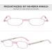 Buy Lanomi Foldable Reading Glasses with Blue Light Filter - Ultra-Light Portable Anti-Blue Light Aid for Men & Women - Hard Case Included - Pink 1.5x - Buy Online on GoSupps.com