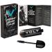 VOLT Grooming Instant Beard Color Single Pack - Smudge and Water Resistant Quick Drying Brush on Color for Beards Mustaches & Eyebrows - 0.35 Fl Oz (10 ml) Auburn (Red)