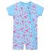 HUAANIUE Baby Girls Shortsleeve One Piece Zipper Swimsuit 6Month-3Year UPF 50+ Sun Protection Swimming Costume 6-12 Months 001 Lightblue Swimwear