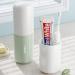 KAYNO Portable Toothbrush Holder Box | Travel & Bathroom Organizer | Simple Plastic Toothbrush Case for Women - White - Buy Online on GoSupps.com