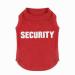 Dog Shirt T-Shirts Puppy Summer Clothes Dog Tank Top Vest Security Sweat Shirt for Small Dog Medium Dog Cat (S Red) S Red