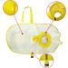 Mikayoo Large Dog Raincoat | Adjustable Waterproof Pet Clothes with Reflective Strip | Lightweight Yellow Rain Jacket for Dogs (Size L) - Buy Online on GoSupps.com