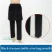 Shop Daily Wear Adult Open Crotch Pants - Skin-Friendly Breathable Postoperative Nursing Pants in Medium Black - Easy On/Off for Comfort - Buy Online on GoSupps.com