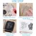 Modixun 4 Themes Retro Rubber Clear Stamps - 34Pcs Transparent Silicone Seal for DIY Scrapbooking and Card Making | Style A - Buy Online on GoSupps.com