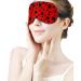Ladybug Black Spots Sleep Mask for Women | Adjustable Eye Shades with Elastic Strap - Comfortable Sleep Accessory - Buy Online on GoSupps.com