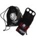 Unbroken Sports Wear Gymnastics Grips -, Calleras, Crossfit, pullups, Weight Lifting, Chin ups, Training, Exercise, Kettlebell. Protects Palms! Black Suede Leather + Neoprene Wrist Support Red Medium