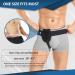 Hilph Inguinal Groin Hernia Belt for Men and Women with Removable Compression Pad and Hot Cold Gel Pack - Adjustable Waist Strap Hernia Support - Buy Online on GoSupps.com