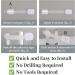5pcs Child Safety Cabinet Strap Locks - No Screws, Multi Use Latch with Adhesive Pads (White) - Buy Online on GoSupps.com