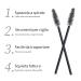 Buy MSQ 50-Piece Black Eyelash Brushes | Disposable Cosmetics Brush for Eyelashes & Eyebrows | Perfect for Beauty Salons & Home Use - Buy Online on GoSupps.com