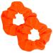 2 pieces neon hair gum scrunchy pop fluorescent orange scratch single -colored scratch tie scratch ties hair jewelry scrunchy silk for women satin hair tie girl glitter