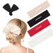 Hair Bun Maker 4 Pieces Deft Hair Bun Maker Doughnut Hair Bun French Hairstyle, Flexible Twist Hair Tool, Fashion French Hairstyle Hair Maker for Woman & Girls Kids(Black, Red, White, Khaki) 4 colors