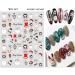 Christmas Nail Stickers 10 Sheets Self-Adhesive Nail Decal for Kids Santa Claus Snowflake Snowman Tree Elk Winter Nail Art Decoration Design Supplies - Buy Online on GoSupps.com