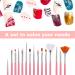 15 PCS Hanyousheng Nail Art Brush Set - Acrylic & Detail Brushes for Professional Nail Design - Ideal for Salon & Home Use - Buy Online on GoSupps.com