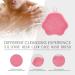 Silicone Face Scrubber | Manual Exfoliating Brush for Women & Men | Blackhead Removal & Facial Cleansing - Pink - Buy Online on GoSupps.com