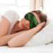 Green Curve Texture Print Unisex Eye Mask | Soft Comfort Sleep Mask for Travel Yoga & Shift Work - Buy Online on GoSupps.com