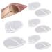 4 pairs gel forefoot insoles Fuspolster pads pads forefoot gel pad slipproof gel inserts gel bale cushion forefoot cushion for shoes high heels insert shoe pads heel protection transparent