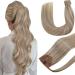 Hetto ponytail extensions real hair blond highlight real hair braid extensions remy braid extensions real hair ashblond mix medium blond #17/23 40 cm 80g 40 cm 1-1 py #17/23