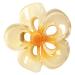Floral Hair Clips Acrylic Strong Hold Hair Clip Hair Styling Accessories Non-Slip Hair Clips Womens Hair Barrettes for Woman and Girls Yellow