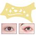 Fovolat Silicone Eyeliners Tool Helper - Soft Flexible Eyeliners Stencils | Precision Beveled Design Eye Liners Reusable Cleaning Cloths for Women Yellow - Buy Online on GoSupps.com