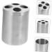 Garneck 6 Pack Toothbrush Holder Organizer - Stainless Steel Toothbrush Stand & Pencil Cup - Stylish Metal Rack for Shared Use - 9x6x6cm - Buy Online on GoSupps.com
