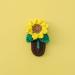 Crochet Knitted Hair Clips for Girls Children's Day Birthday Christmas Gifts Hair Accessories Clips Strong Hold Jaw Clamp for Thick Thin Hair Makeup Application (Sunflower) - Buy Online on GoSupps.com
