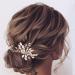 Heread Pearl Bride Wedding Hair Pins - Crystal Bridal Headpiece for Women and Girls (Rose Gold) - Buy Online on GoSupps.com