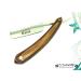 Professional Straight Razors with Solid Brown Maple Wood Handle Macs Brand-047