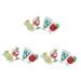VILLCASE 12 pcs Painting Key Beads Diamond Series for Diy Keyring Picture Juice Manual Colorful Bag Chain