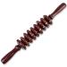 Whchiy wooden massager acupressure reflex zone massage tool anti -cellulite massage roller for relaxation and stress relief 39 cm Perfect (red)