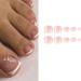 Press On Toenails False Toenails With White Line French Artificial Toenails Full Cover Toe Nails For DIY Nails-Salon False Toenails With White Line Full Cover Toe Nails Press On Toenails For Salon - Buy Online on GoSupps.com