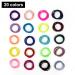 Joyeah Baby Hair Ties for Girls - 200pc Multicolor Small Elastics for Toddlers - No Crease Ponytail Holders - 2.5 cm Diameter - 20 Colors - Buy Online on GoSupps.com
