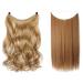 Invisible DIY 3/4 Half Head Hairpiece Miracle Fish Wire Hair Extension WIG-735/Body Wavy