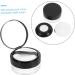 WOONEKY 6 Pcs Elastic Mesh Loose Powder Box Powder Case with Mirror DIY Powder Case Empty Portable Abs Black - Buy Online on GoSupps.com