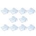10pcs Aquarium Cover Clips, 6mm/10mm/12mm Aquariums Fish Tank Acrylic Clips, Aquarium Glass Cover Holder, Universal Lid Clips for Rimless Aquariums(size:6mm)