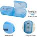 Extra Large Weekly Pill Bag - AM PM Pill Box for Vitamins Medication & Supplements | 7-Day Storage Case (Purple - Buy Online on GoSupps.com