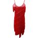 Elegant Long Ball Dress for Women - Sleeveless A-Line Evening & Cocktail Dress with V-Neck & Slit | Red Maxi Dress #03 - Buy Online on GoSupps.com