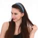 3-Piece Leather Hard Headband Set | PU Padded Retro Hair Bands for Women & Girls - Fashionable & Comfortable (Black White Gray Green) - Buy Online on GoSupps.com