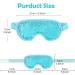 Cooling Eye Mask with Gel Bead Reusable Hot Cold Gel Eye Mask for Puffy Eyes Dark Circles Bags Migraine Relief Headache Stress Relief Insomnia Sinus Pain (Blue) Light Blue - Buy Online on GoSupps.com
