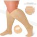 Cheeroyal Plus Size Compression Stockings for Men & Women - 20-30 mmHg Knee-Length Wide Calf Support - Extra Size 6XL White - Buy Online on GoSupps.com