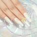 MIZHSE Pearl Gel Nail Polish Set - 6 Shimmer Colors | Pearlescent Shell Glitter | Soak Off UV Lamp Gel | White, Pink, Blue | BKJGLW208 - Buy Online on GoSupps.com