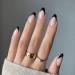 Canvalite Black Almond Press On Nails - 24 Nail Kit | Reusable Fake Nails - Buy Online on GoSupps.com