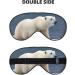 SSIMOO Polar Bear Sleep Mask - Adjustable Breathable Eye Mask for Comfortable Sleep | International Shipping Available - Buy Online on GoSupps.com