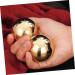 Gleavi 6 StK Gymnasikball Portable Brass Fitness Massage Balls for Hand & Body Ideal for Sports & Relaxation - Buy Online on GoSupps.com
