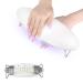 Nail Lamp Hand Rest Pillow 2 In 1 UV LED Nail Lamp with Arm Rest Cushion 48W Nail Dryer for Curing Fingernails Toenails Gel Nails Nail ArT Beauty Arm Rest Manicure Tool(White)